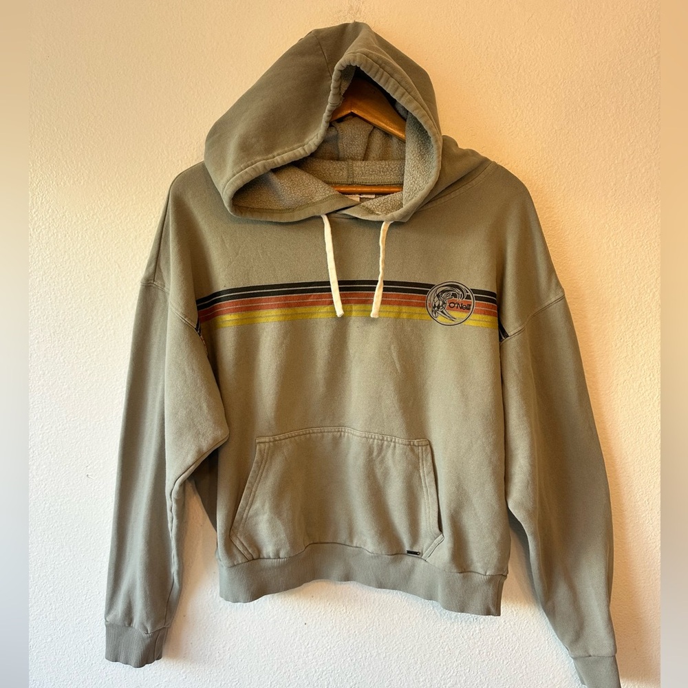 O'Neill Olive Green Hoodie Size Large